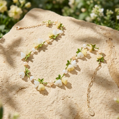 Spring Blossom Garden Necklace – Handcrafted Floral Botanical Statement Necklace