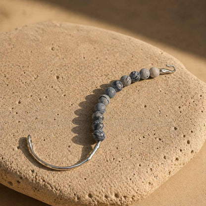 Jasper Hook Bracelet – Zebra Jasper Gemstone Bead Bracelet