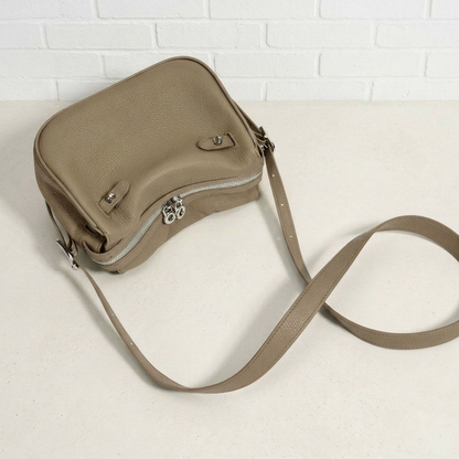 Mini Crescent Shoulder Bag – Soft Grain Leather Crossbody & Shoulder Bag
