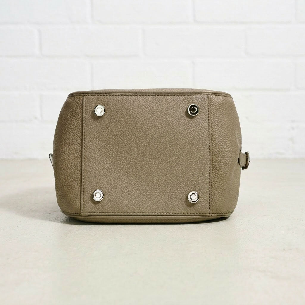 Mini Crescent Shoulder Bag – Soft Grain Leather Crossbody & Shoulder Bag
