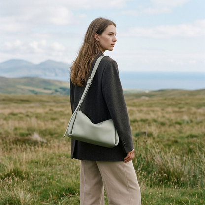 Essential Shoulder Bag – Top-Grain Leather Crossbody Handbag