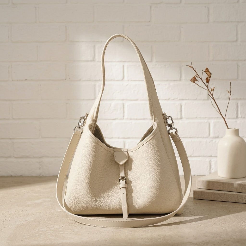 Everyday Leather Hobo Bag – Genuine Cowhide Leather Shoulder & Crossbody Bag