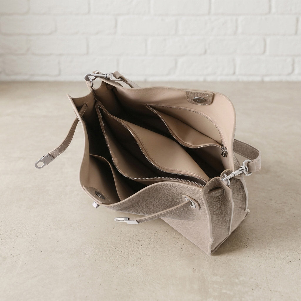 Soft Slouchy Leather Bag – Soft Grain Leather Shoulder & Crossbody Tote